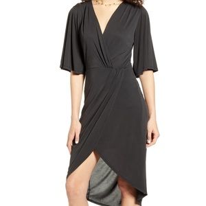 Lulu’s Dulcet Surplice Midi Dress